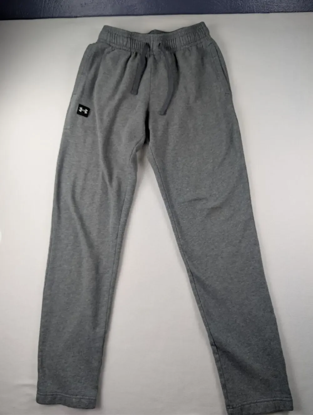 Under Armour Men’s Small Gray Loose Fit Fleece Sweatpants Athletic Pants